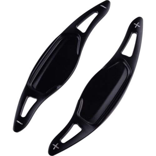 2pcs Car Steering Wheel Shift Paddle Shifter Extension Aluminum Alloy Black Fit For Kia Stinger CK K8 2018 2019 2020