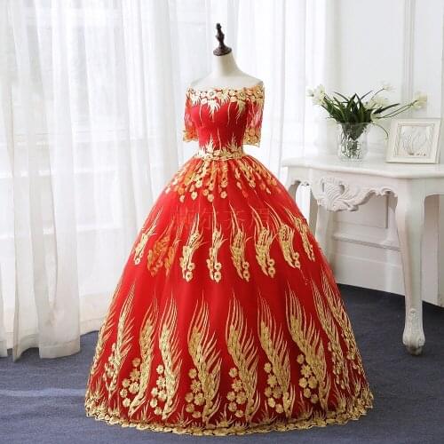 100%real red with golden embroidery ball gown Medieval Renaissance Gown queen costume Victorian dress Marie Antoinette/ Belle