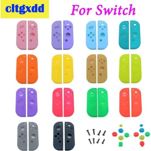 Cltgxdd Left Right Plastic Color Shell Replacement For Nintend Switch Joy-con Controller DIY Case & ABXY D-Pad Buttons Console