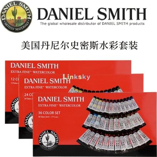 Daniel Smith Extra Fine 36 Watercolor Box Set - 36 Tubes in 5ml with palette,Alvaro Castagnet Watercolor Set - 10 Tubes