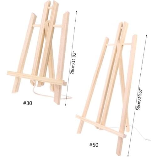 Wood Easel Advertisement Exhibition Display Shelf Holder Painting Stand