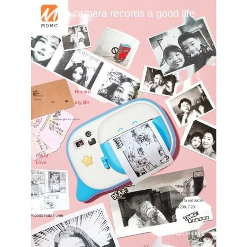 Comicam Chicken Rainbow Camera Children Kaman Can Take Photos Polaroid Camera Toy Photo Printer