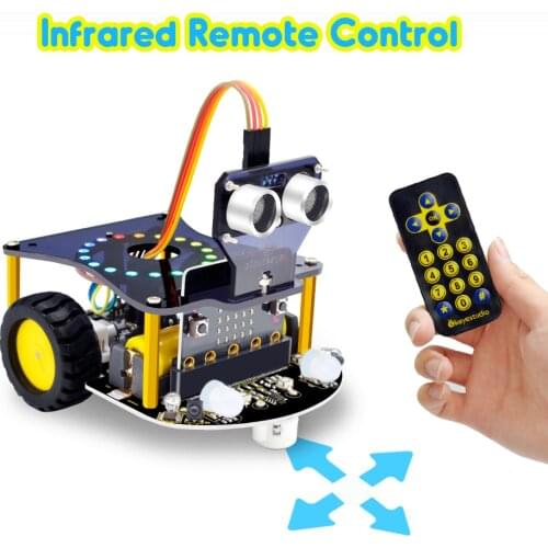 Keyestudio Mini Smart Micro Bit Robot Car V2.0 for Micro:bit Robot(No Battery)