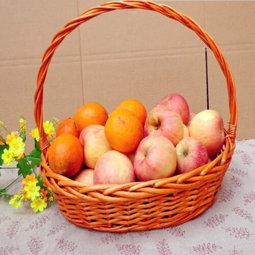 2017 Creative manual cane Fruit and vegetable basket gift basket packaging egg basket wine basket