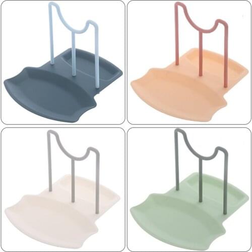 Kitchen Countertop Non-perforated Spoon Storage Rack Kitchen Dish Pot Lid Punch-Free Spoons Holder Bracket High Quality