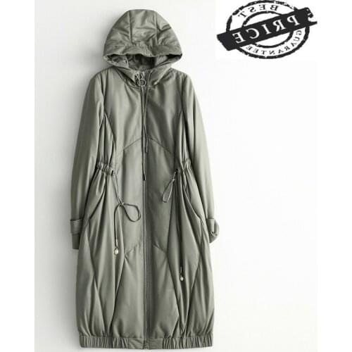 Sheepskin Down 100% Coat Female Real Genuine Leather Jacket Autumn Winter Coat Women Clothes 2021 Korean Vintage Long Tops Z5226