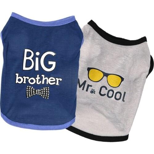 Soft Summer Clothes Summer Simple Pet Vest Sleeveless Dog Clothes Striped Cat T-shirt Puppy Dog Accessory Cotton Dog Shirt