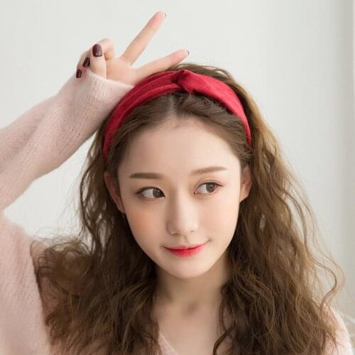 New Cute Girls Bowknot Headband For Women Fashion Beauty Makeup Bath Washing Hair Ornaments Female Headband Party Friends Gift