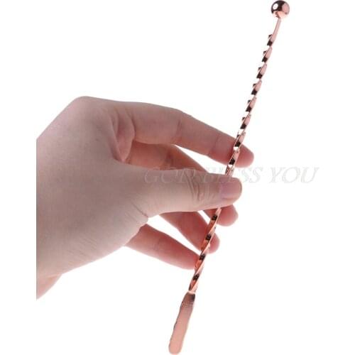 Stainless Steel Muddler Threaded Swizzle Stick Coffee Cocktail Stirring Bar Tool Drop Shipping