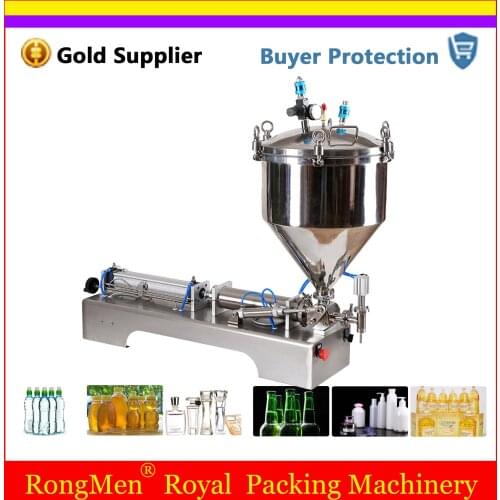 Paste Filling Machine For High Viscosity Material Peanut Butter Cream Filler Air Compressor High Pressure Hopper Free Shipping