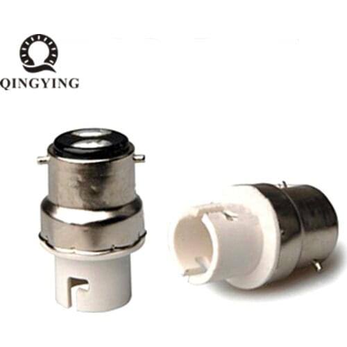 1pcs B22 to B15 Lamp Holder LED Bulb Bayonet Socket Bases White Fireproof Lamp Holder Converters