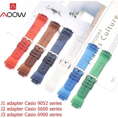 16mm Colorful Resin Watchband for Casio G-Shock 9052 5600 6900 Series Strap Men Sports Diving Replacement Band Belt Accessories