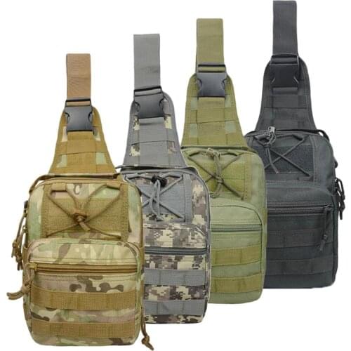 Tactical Shoulder Bag Sports Sling Crossbody Molle Bag Chest Pack Handbag