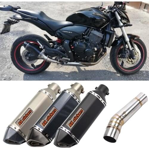 Motorcycle Exhaust Muffler slip on Escape moto Modified Silencer Mid Link Pipe For Honda NC750 NC750X NC750S NC700 NC700X NC700S