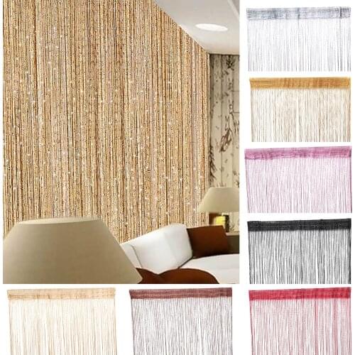200x100Cm Luxury Crystal Curtain Shiny Tassel String Door Curtain Room Divider Window Living Room Curtain Decoration Cortina