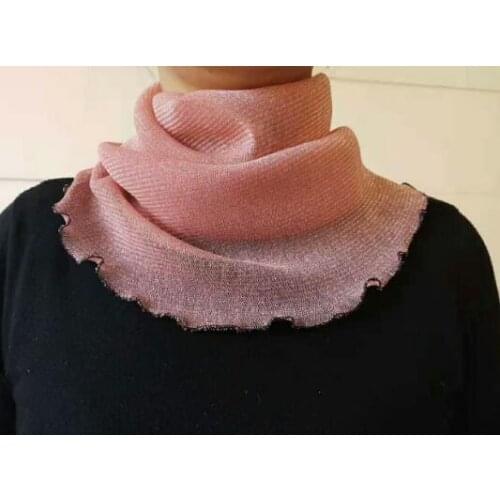 Womens printing silk scarf fall/winter hedging false collar bib Collars All-match scarf