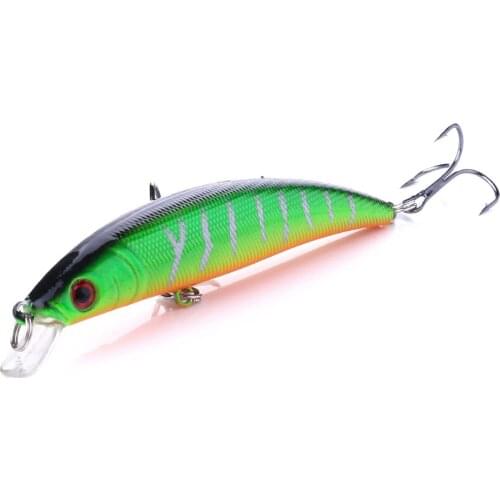 1PCS 5 colors 8cm 8.5g Fishing Lure Minnow Hard Bait with 2 Fishing Hooks Wobblers Fishing Tackle Lure Isca Pesca 3D Eyes
