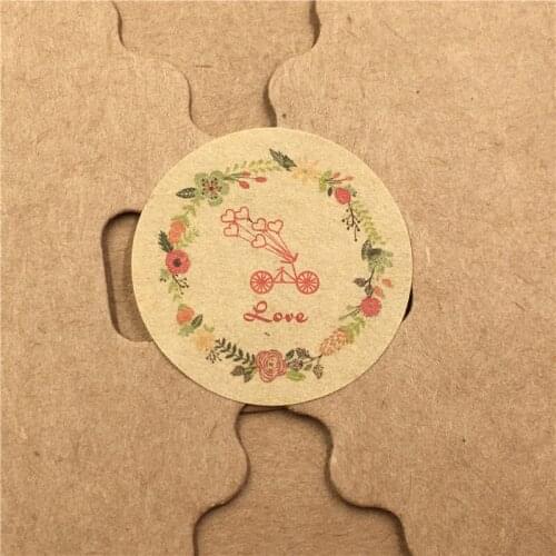 3x3cm 150Pcs/Lot Sticker Labels With Different Colorful Printed for Jewelry Cases Birthday Christmas Gift Box Seals Multi Style