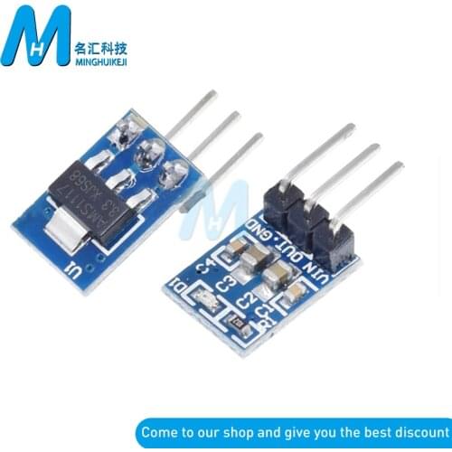 5PCS High Quality 5V to 3.3V For 3Pin DC-DC Step-Down Power Supply Buck Module AMS1117 LDO 800MA