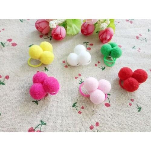 50pcs handmade dog christmas hair bows festival pet hair bows Assorted styles pet hair accessories for christmas