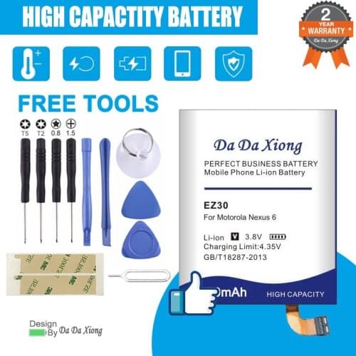 4000mAh EZ30 Battery for Motorola Nexus 6 Google Battery XT1115 XT1110 Nexus6 Cell Phone