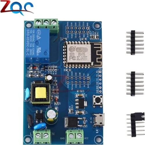 ESP8266 ESP-12F Relay Module AC 90 -250V DC 12V WIFI Relay Switch Module ESP-12F Remote Control for Arduino Smart Home