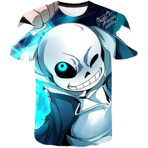 Undertale T Shirts Kids Boys Sans Frisk Chara 3D Printed Summer T-shirt Short Sleeve Cute Clothing Multicolor Cartoon Child Tops
