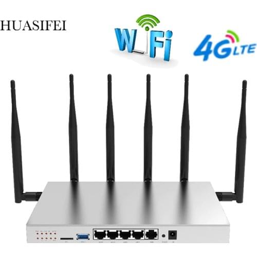 HUASIFEI 4G LTE router WG3526 Gigabit router wi fi router with sim card 1200Mbps Openwrt 802.11AC 4g wifi router CAT6 modem 4g