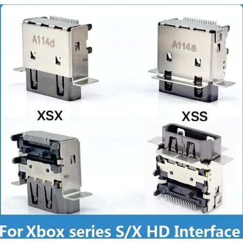 2Pcs Original For Microsoft Xbox Series S/X HDMI Port Console HD Interface Connector Socket Jack Replacement For Xbox HDMI Port