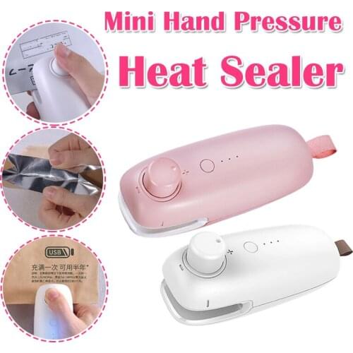 USB Mini Heat Sealer Snacks Potato Chip Chip Bag Clip Food Sealing Machine Refrigerator Magnetic Sealing Machine Kitchen Gadgets