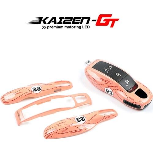 Fashion Pink Pig ABS 3-button Remote Smart Key Shell Holder Cover Case For Porsche Cayenne Panamera Macan Boxster 911 918 Spyder