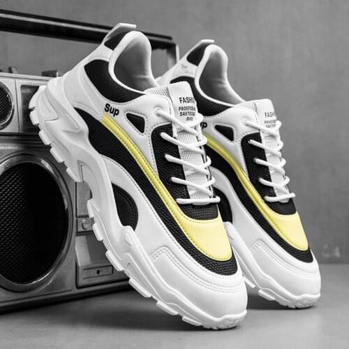 New mens low-top running shoes 2021 fashion mesh breathable casual shoes outdoor sports shoes white tennis shoes