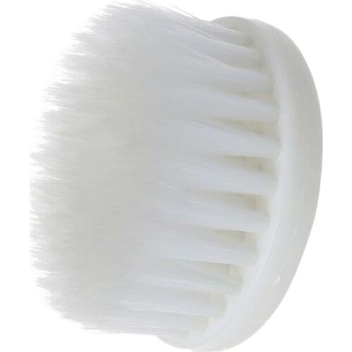 60mm White Soft Drill Powered Brush Head For Cleaning Car Carpet Bath Fabric New