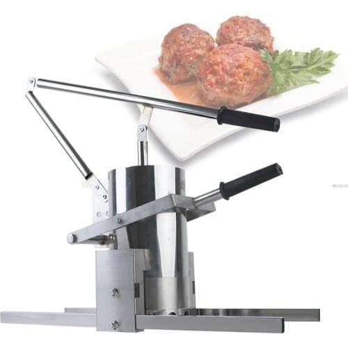 Stainless steel manual fish ball maker former tool meatball machine meat ball making machine balls forming machine on the wall