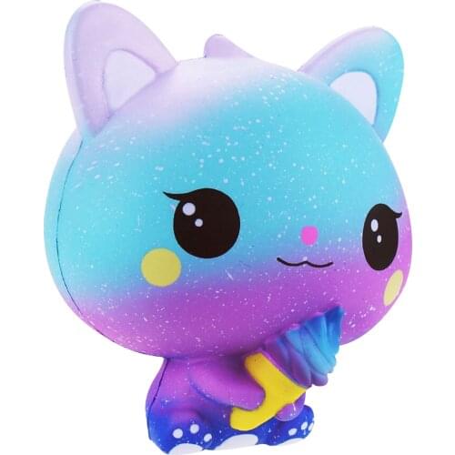 New Squishy Toy Galaxy Kitty Slow Rising Squeeze Ice Cream Cat Cute Cartoon Squishies Antistress Child Kid Baby Toys антистресс
