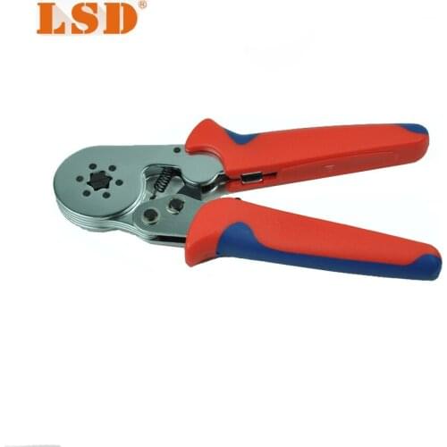 Terminal crimping tool bootlace ferrule crimper 0.25-6mm2 self-adjusting cable-end sleeve crimping pliers LSC8-6-6
