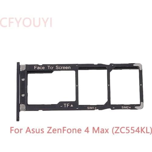 Original New For Asus Zenfone 4 MAX ZC554KL Dual SIM Card + Micro SD Card Tray Holder Replacement