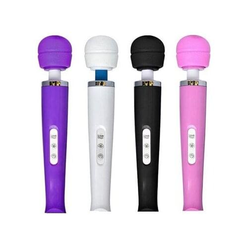 Rechargeable 20 Speed Magic Wand Massager,AV Vibrators,Powerfull Vibration,Full Body Massager All Plugs DHL 30pcs