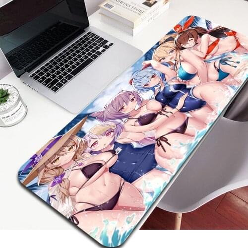 Hot Nekopara Sexy Hololive Girl Large Mouse Pad XXL PC Gamer Laptop Mini Computer Keyboards Pad Carpet Anime Mouse Pad Desk Mat