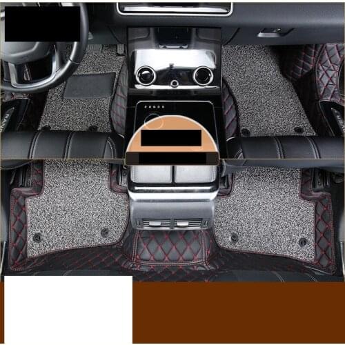Wire leather car floor mat for Range Rover Velar 2018 2019 2020 accessories rug carpet interior styling decoration