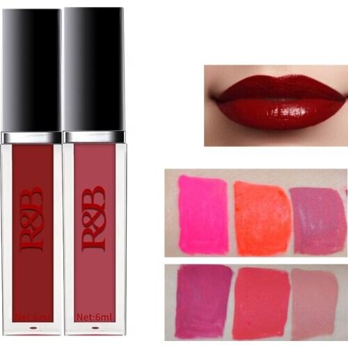 R&B Liquid Lipstick matte lip makeup Moisturizer Smooth Lip Gloss Long-lasting Lip Tint Cosmetic Lip Makeup
