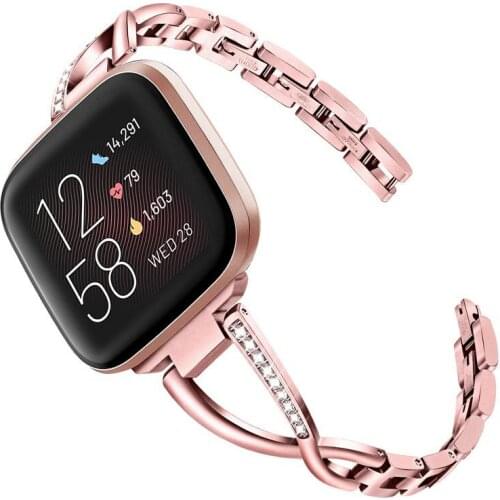 Strap For Fitbit Versa 2 Band Wristbelt Stainess Steel Metal Bracelet For Fitbit Versa Lite Smart Watch Accessories