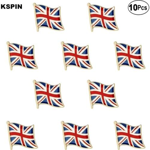 United Kingdom Flag Lapel Pin Flag badge Brooch Pins Badges 10Pcs a Lot