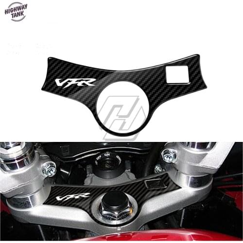 3D Carbon-look Upper Triple Yoke Defender Case for Honda VFR 800 2002-2006