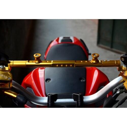Universal Motorcycle Balance Bar with Compass, Aluminum Alloy Cross Bar for Motorbike, Motorcycle Handlebar Accessories