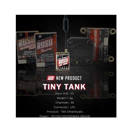 RUSH Tiny TANK Nano VTX 48CH 350mW TBS SmartAudio FPV Video Transmitter 5V Input for RC Drone FPV Racing Toothpick