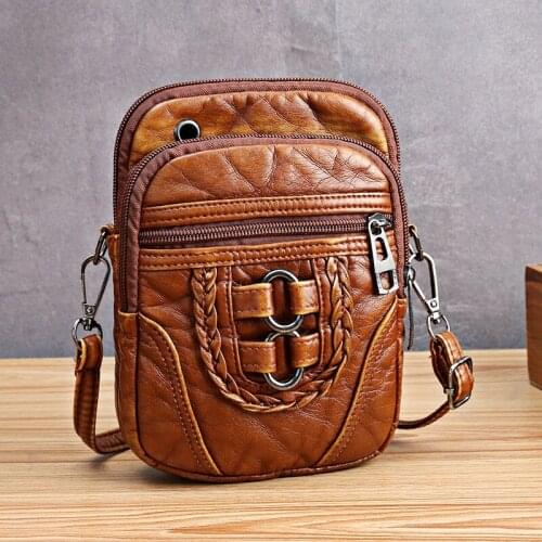 Womens High Quality Phone Bag Women Handle Bag Fashion Shoulder Crossbody Small Bag 2020 Leather Bag Female Mini Purse