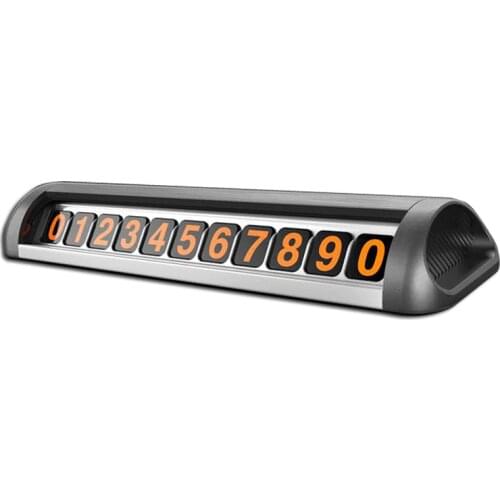 1set Car Temporary Parking Card Phone Number Card Plate Telephone Number Auto Park Stop Accessories Styling 130x33.3x15.6mm