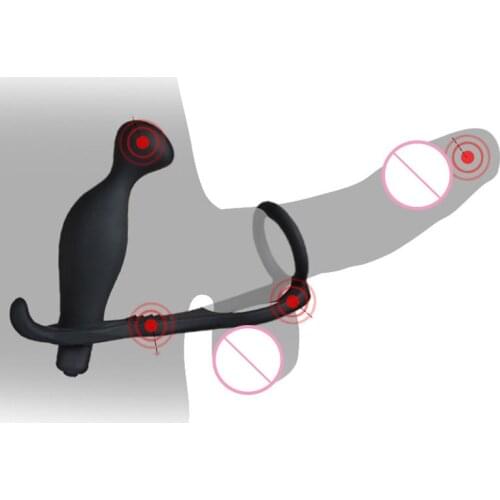 10 Speeds Men vibrating Delay Premature Lock Anal Toys Butt Plug Masturbator for Man Anal Vibrators Anal Plug Adult Toys