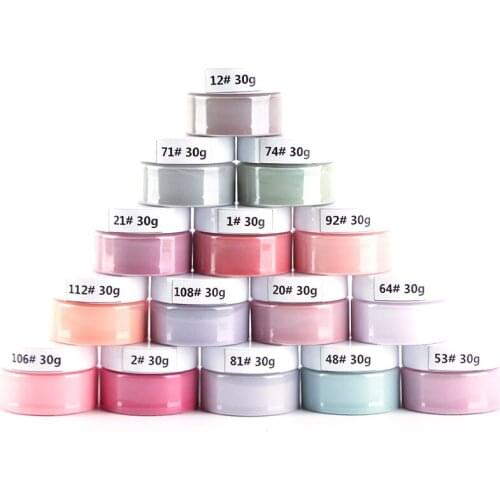 115 Color 30G (1OZ) Dipping Nail Powder Bright Dip Nail Glitter No Lamp Cure Gradient French Chrome Dust Pigment Powder CFA189